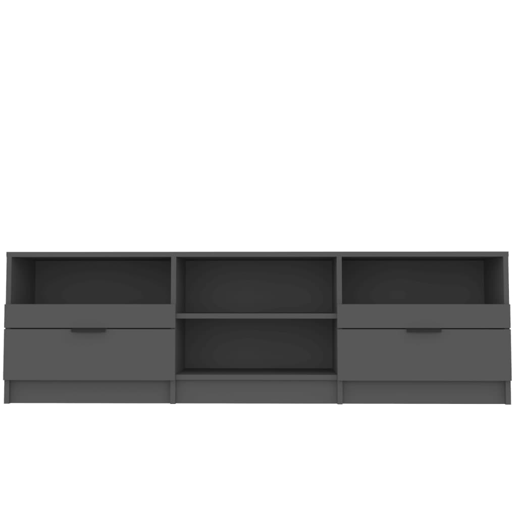 vidaXL خزانة تلفزيون أسود 150×33.5×45 سم خشب صناعي
