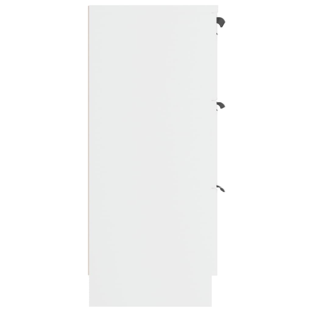 vidaXL خزانة جانبية 60x30x70 سم خشب صناعي أبيض