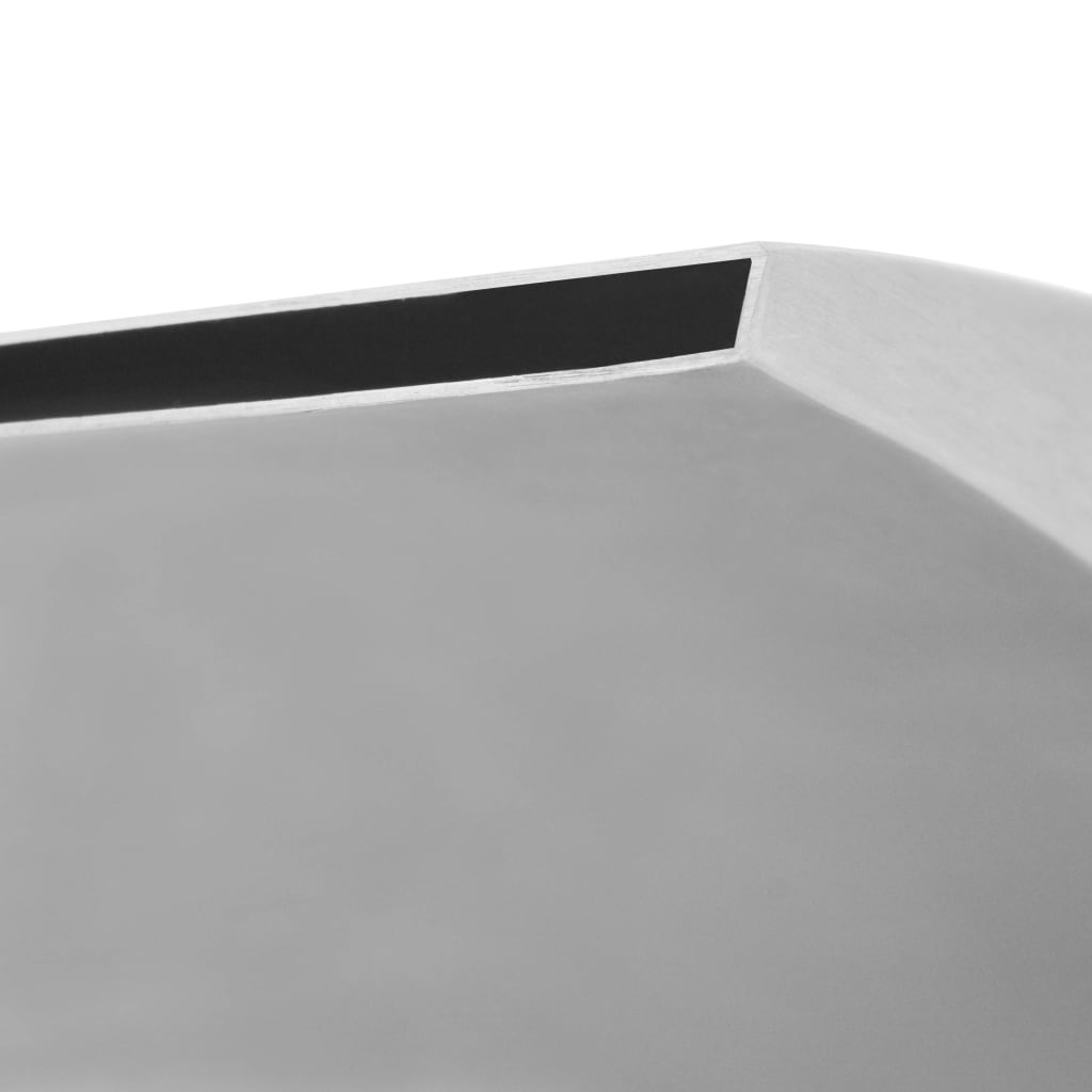 vidaXL نافورة مسبح فولاذ مقاوم للصدأ 64×30×52 سم فضي
