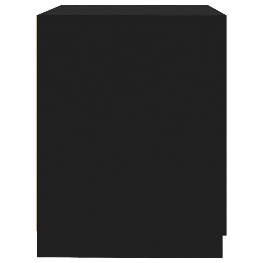 vidaXL خزانة غسالة أسود 71×71.5×91.5 سم خشب حبيبي