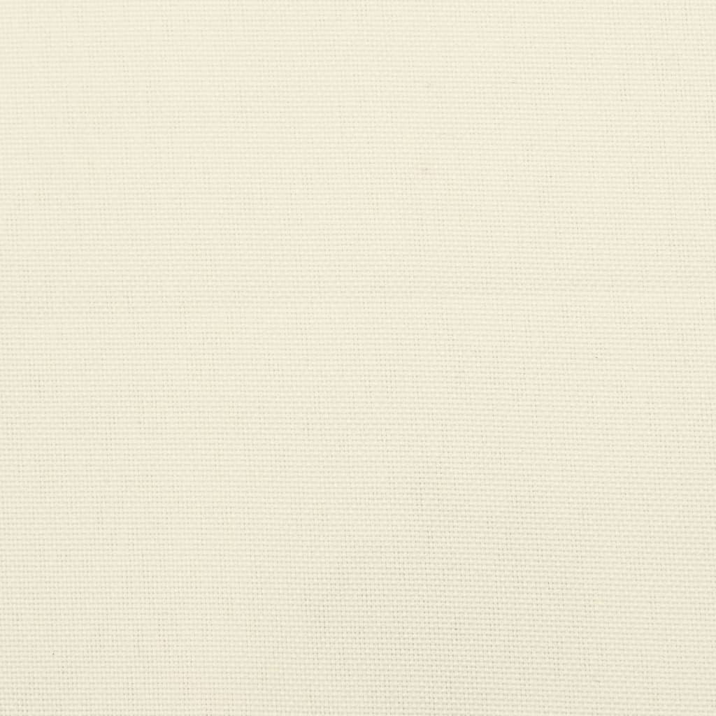 vidaXL وسائد طبلية كريمي 6x60x60 سم قماش أكسفورد