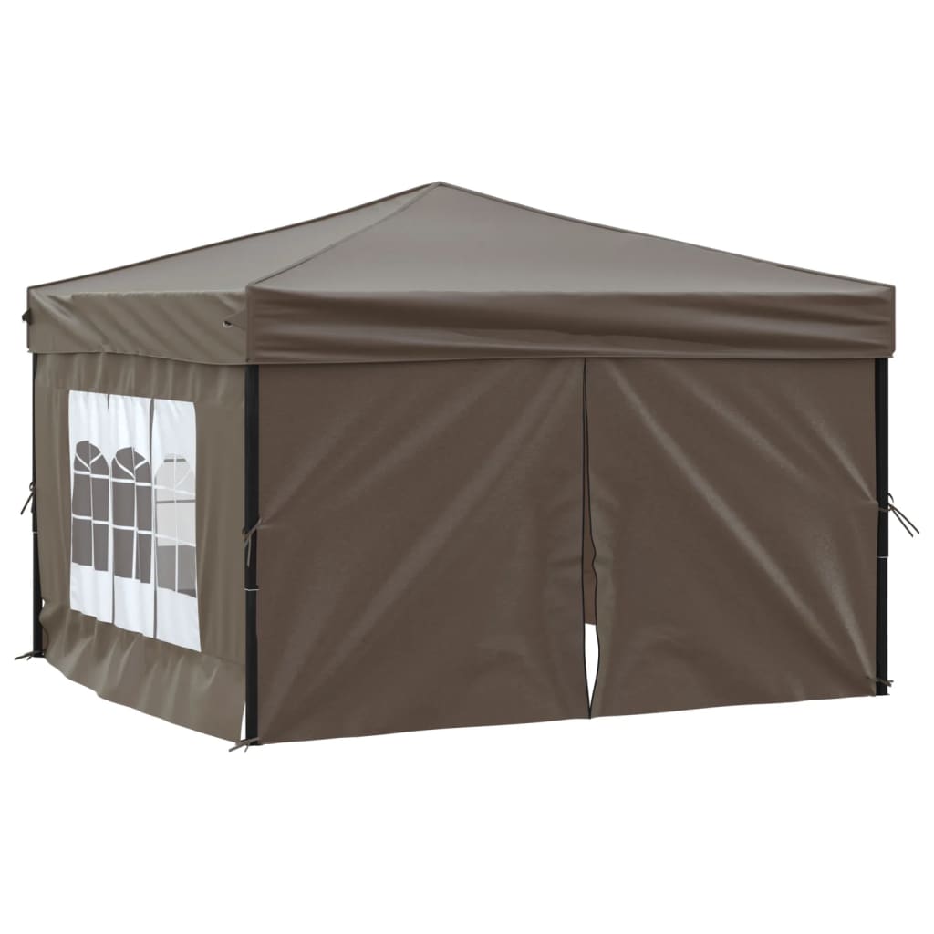 vidaXL خيمة حفلات قابلة للطي مع جدران جانبية طوبي 3x3 م
