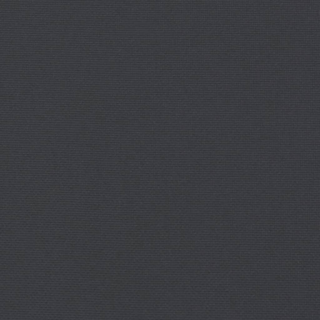 vidaXL وسائد طبلية أسود 6x60x60 سم قماش أكسفورد