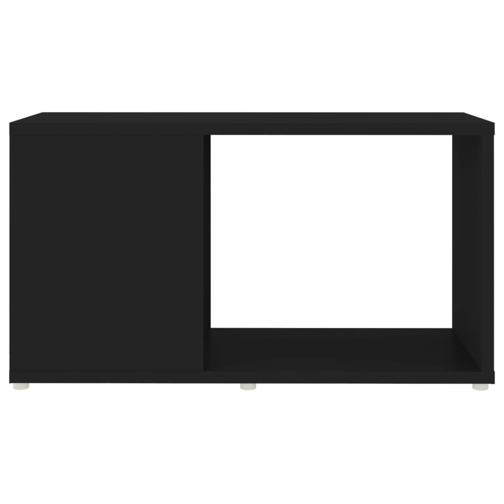 vidaXL خزانة تلفزيون أسود 60×24×32 سم خشب صناعي