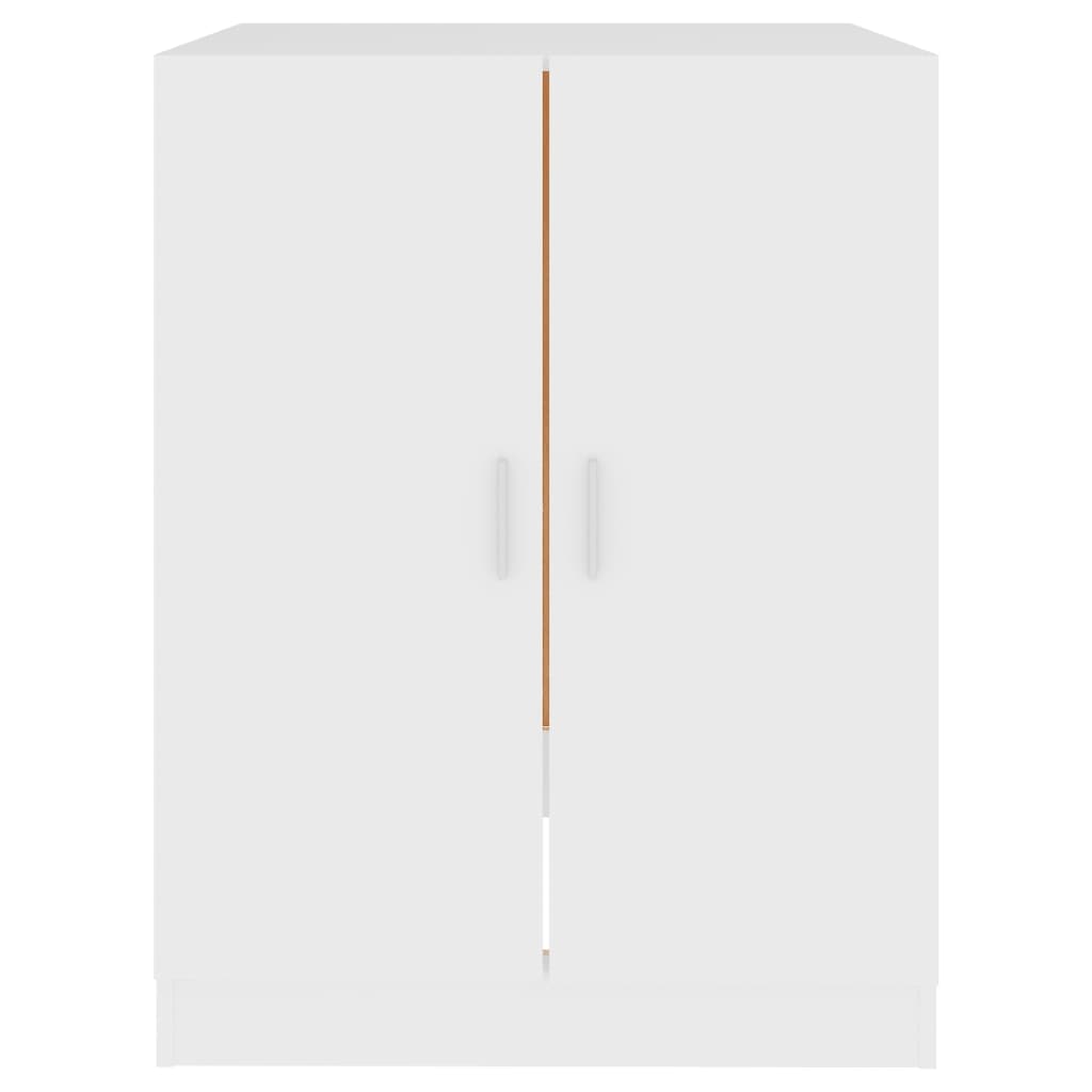 vidaXL خزانة غسالة أبيض 71×71.5×91.5 سم خشب حبيبي