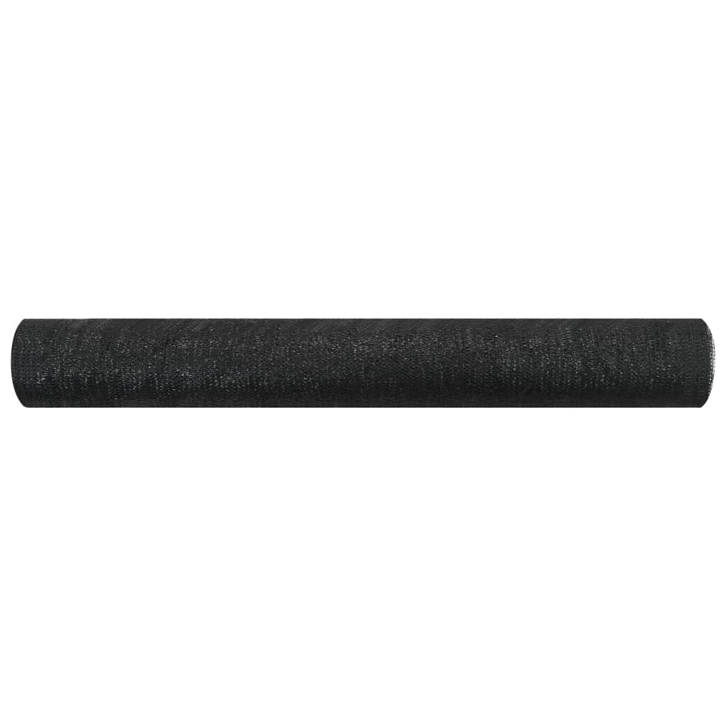 vidaXL شبكة خصوصية أسود 1×10 م HDPE وزن 75 جم/م²