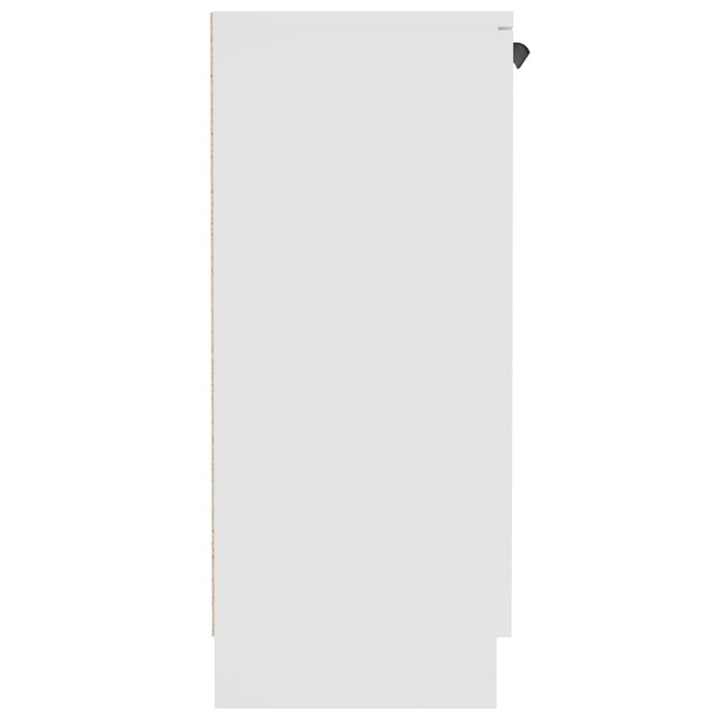 vidaXL خزانة جانبية أبيض 60×30×70 سم خشب صناعي